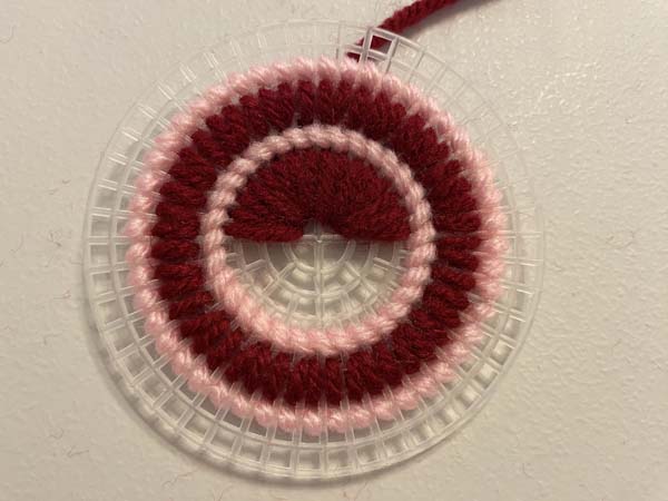 Plastic Canvas Coaster 2 16 Stitch around