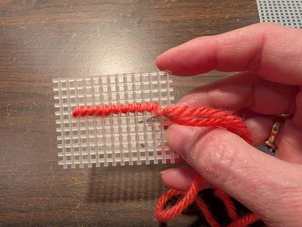 Plastic Canvas Half Cross 10