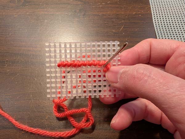 Plastic Canvas Half Cross 11