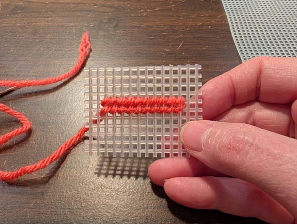 Plastic Canvas Half Cross 13