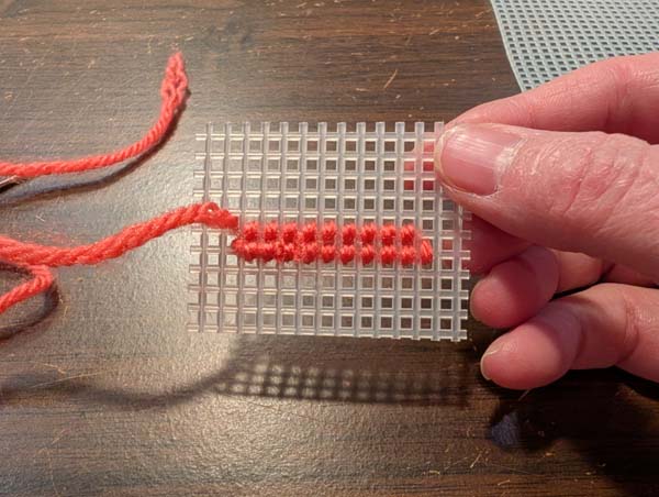 Plastic Canvas Half Cross 14