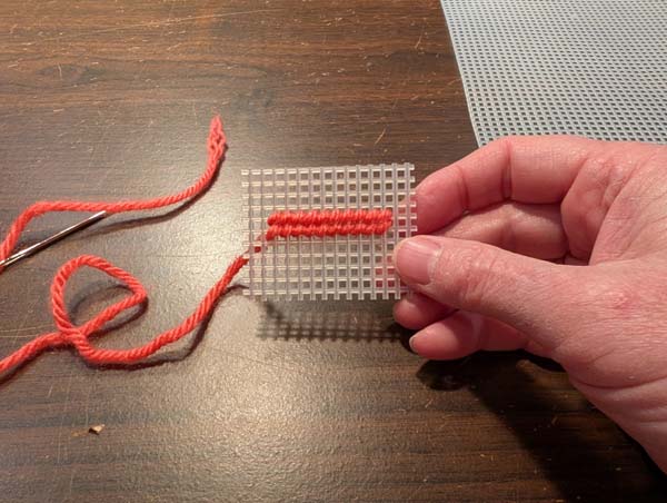 Plastic Canvas Half Cross 15