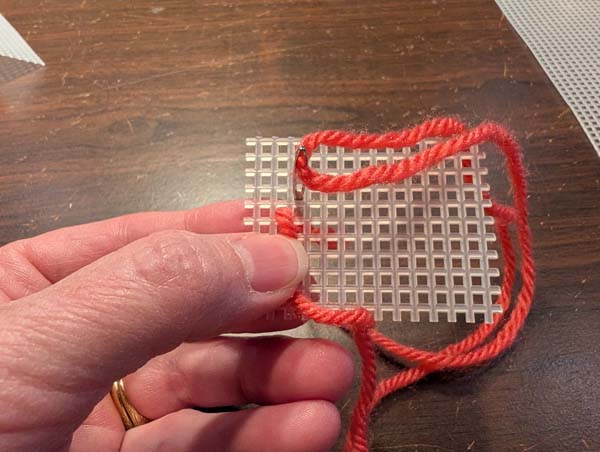 Plastic Canvas Half Cross 2