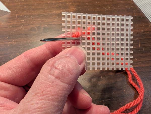 Plastic Canvas Half Cross 4