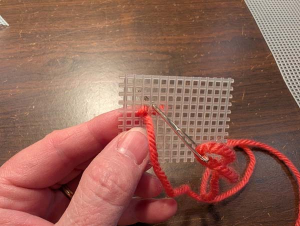 Plastic Canvas Half Cross 5