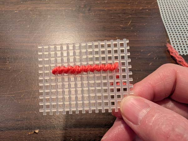 Plastic Canvas Half Cross 8