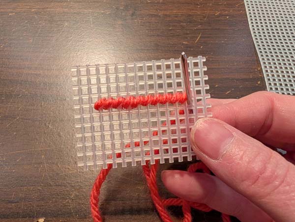 Plastic Canvas Half Cross 9