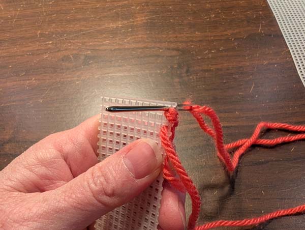 Plastic Canvas Long Legged Cross 3 Through both top holes