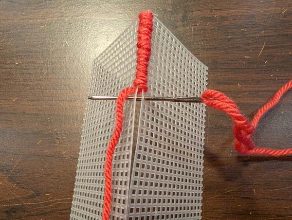 Plastic Canvas Whip Stitch 10 Continue Stitching