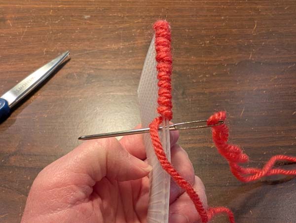 Plastic Canvas Whip Stitch 13 Can fold in half to stitch quilckly