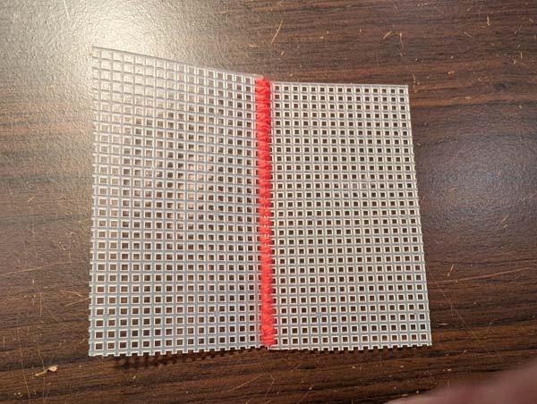 Plastic Canvas Whip Stitch 22 Finished Inside