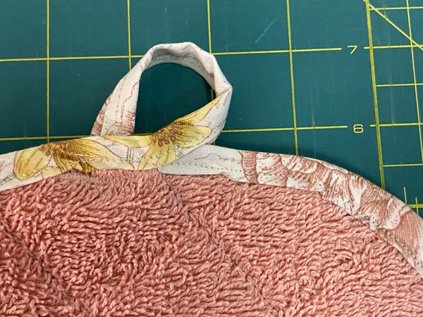 Pocket Towel Potholder 25 Sewn Loop Front