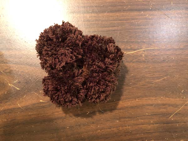 Pom pom Tree Wreath Stump