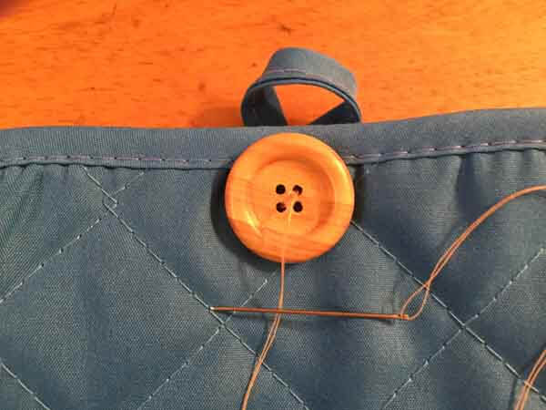Potholder Dish Towel - Sew On Button