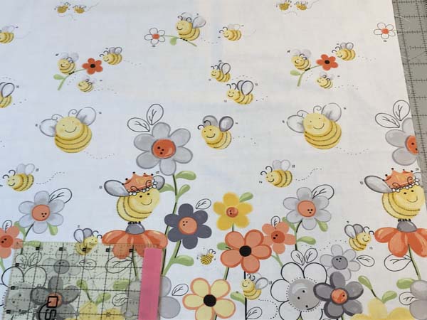 Propeller Block Bees and Flowers Border