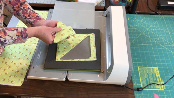 Propeller Block Green Fabric Cut