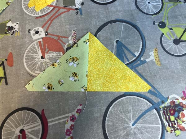 Propeller Block Outer Triangle Block sewn