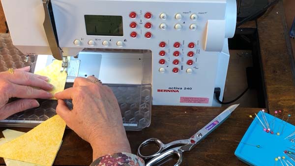 Propeller Block Sew Outer Triangles Together