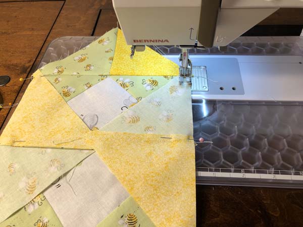 Propeller Block Sewing Outer Triangles