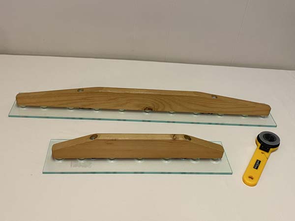 Pros Cons Quilters Slidelock Two Rules with Rotary Cutter