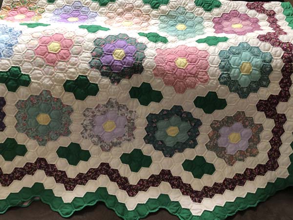 Sample Grandmothers Flower Garden Quilt