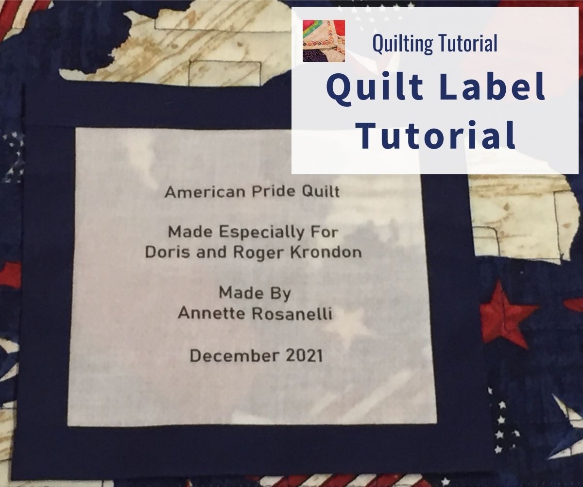 easy Quilt Labels — Stitched in Color