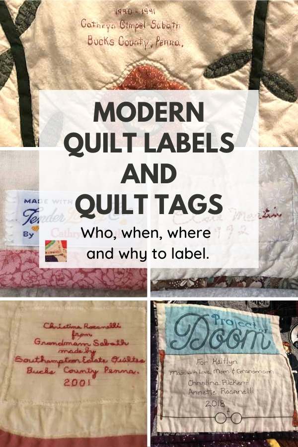 Modern Quilt Labels and Quilt Tags
