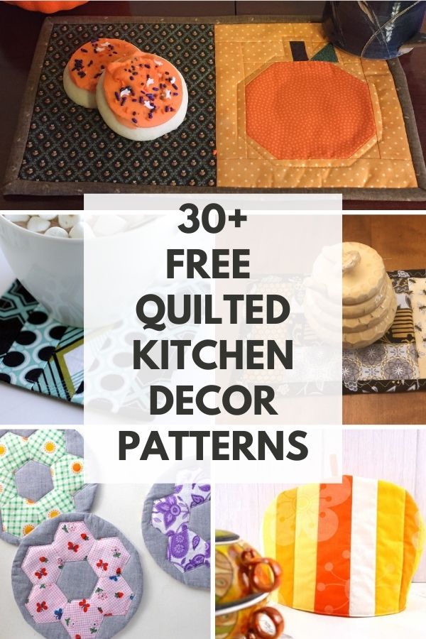 Useful Quilted DIY Kitchen Decor and Other Kitchen Projects