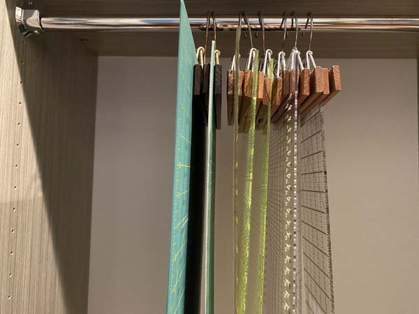 Quilters Mat Storage minimal space