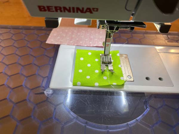 Quilting Leaders and Enders Sewing onto Ender