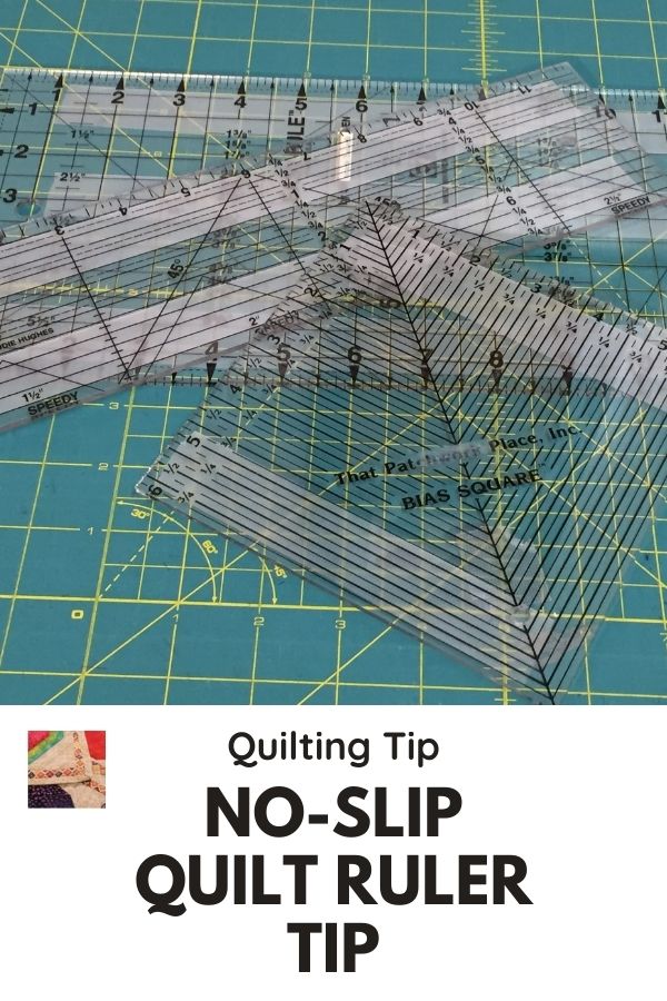 Quilt Ruler No-Slip tip - pin