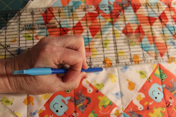 Beginner Quilt Series - Quilting the Layers - Marking the top