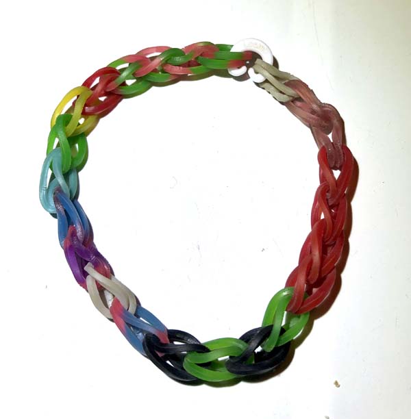 Rainbow Loom Bracelet Photo by Melissa Clarke