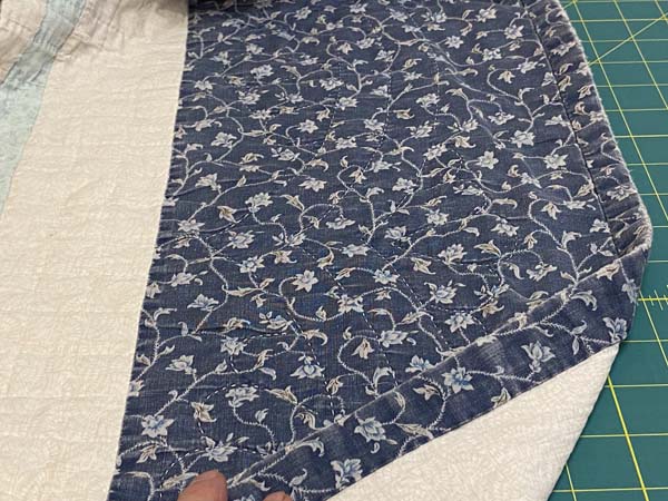 Rebind a Quilt Original Binding Back