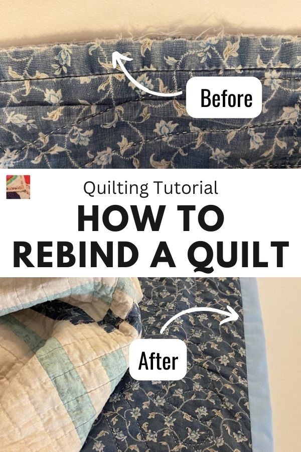 Rebind a Quilt Tutorial - pin