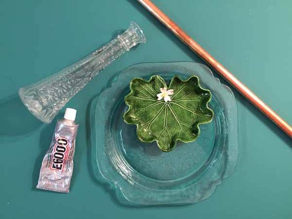 Recycled Dish Bird Feeder - Supplies