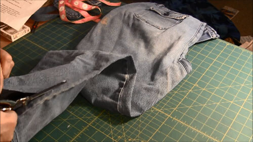 Recycled Jean Pocket Bag Tutorial - Cut Apart Jeans