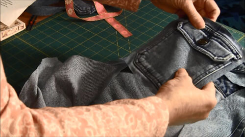 Recycled Jean Pocket Bag Tutorial - Cut Out Pocket