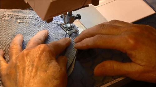 Recycled Jean Pocket Bag Tutorial - Sew Around Pocket