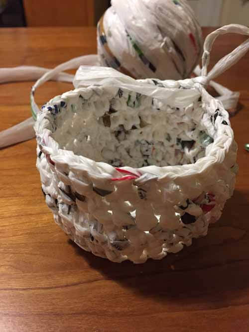 Recycled Plastic Bag Easter Baskets - Round 6 - 7