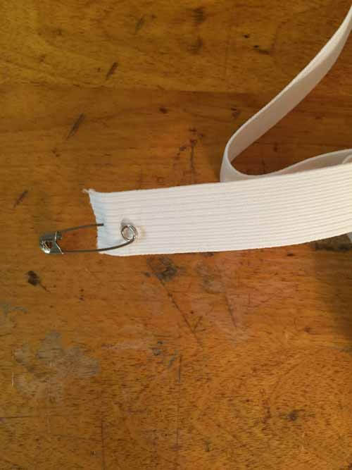 Replace Elastic in Pants - Attach Pin to Elastic