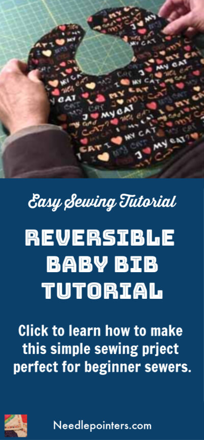 Reversible Baby Bib Tutorial - pin