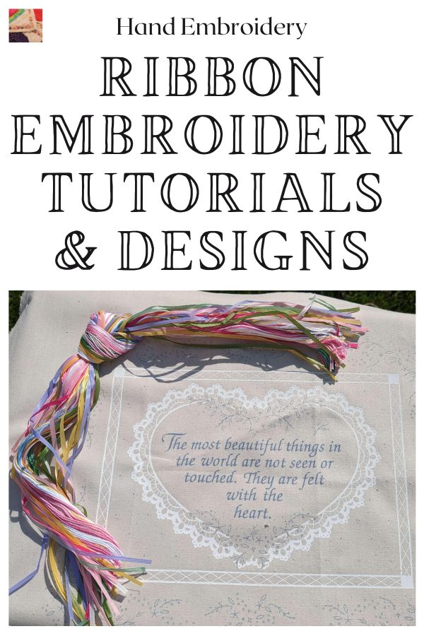 Ribbon Embroidery Designs and Stitches 