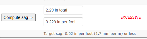 Snip of Sagulator Calculator