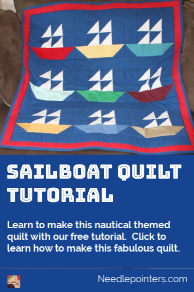 Sailboat Quilt Tutorial - pin