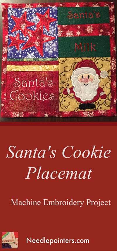 Santa Cookie Placemat