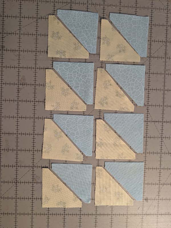 Sawtooth Star 15 Accuquilt Half Square Triangle Blocks