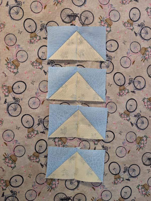 Sawtooth Star 23 Star points sewn