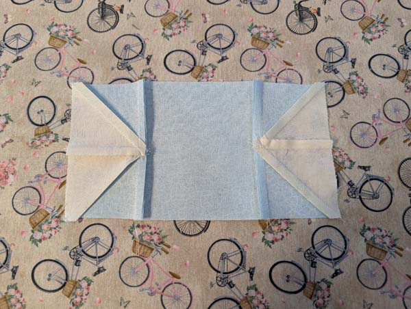 Sawtooth Star 32 Seams pressed to center block