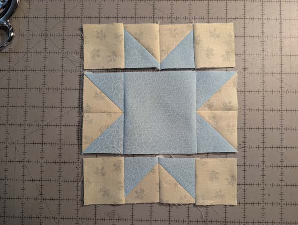 Sawtooth Star 33 block parts